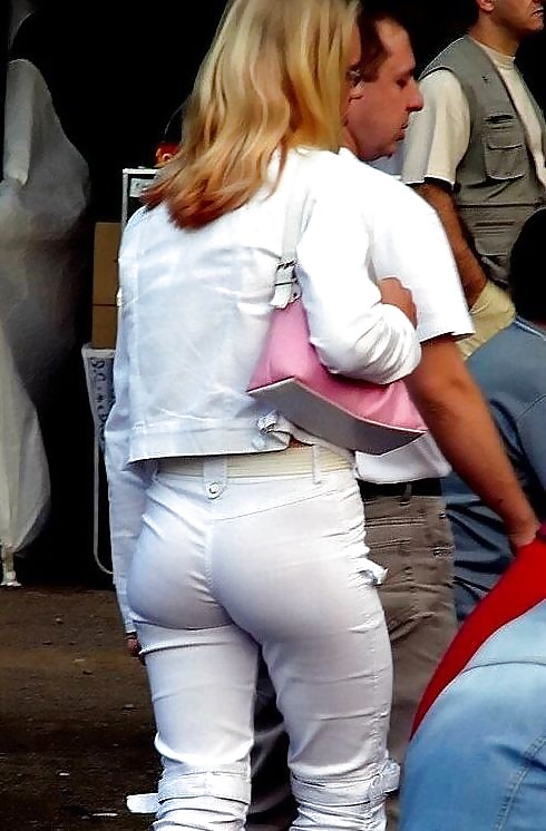 Hot Wives In Tight White Pants adult photos