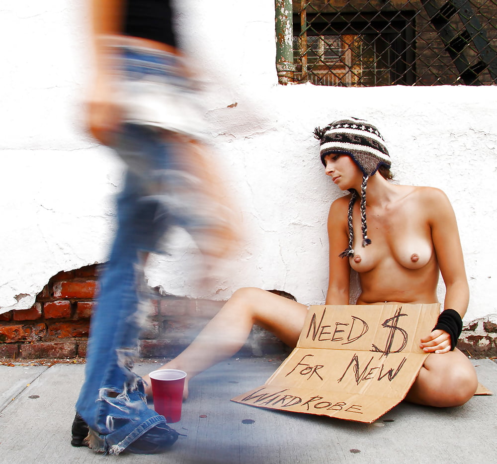 Homeless teen naked.
