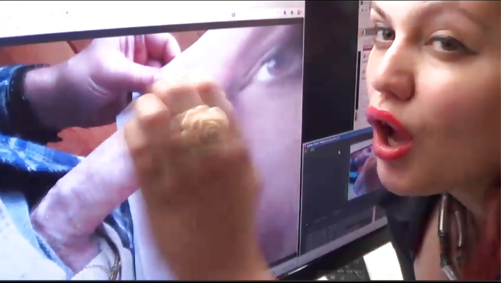 Melanie Gorgeous cum Tits facial tribute on webcam adult photos