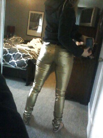 shiny gold pants