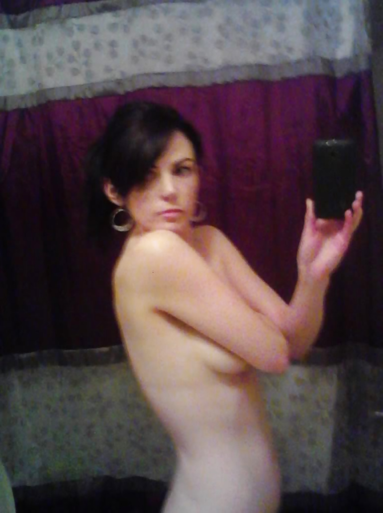 Natural beauty brunette selfshots adult photos