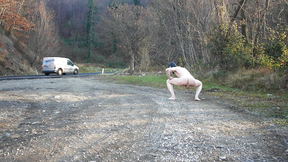 Naked-busy road adult photos