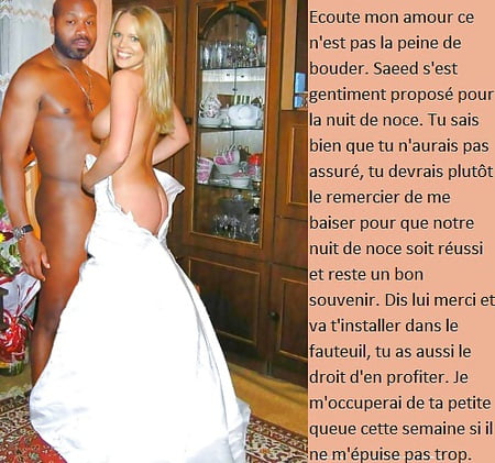 Cuckold wedding French captions