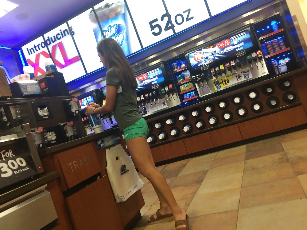 Hot Teens in Public Gas Station adult photos