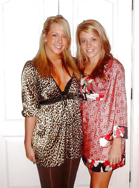 2 or more girls in various Satin clothing adult photos