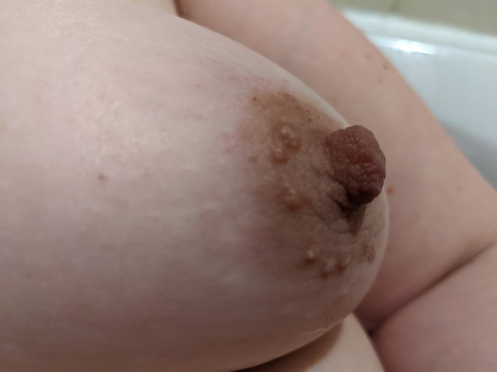 My Small BBW Tits - Thick nipples perfect for sucking - 6 Photos 