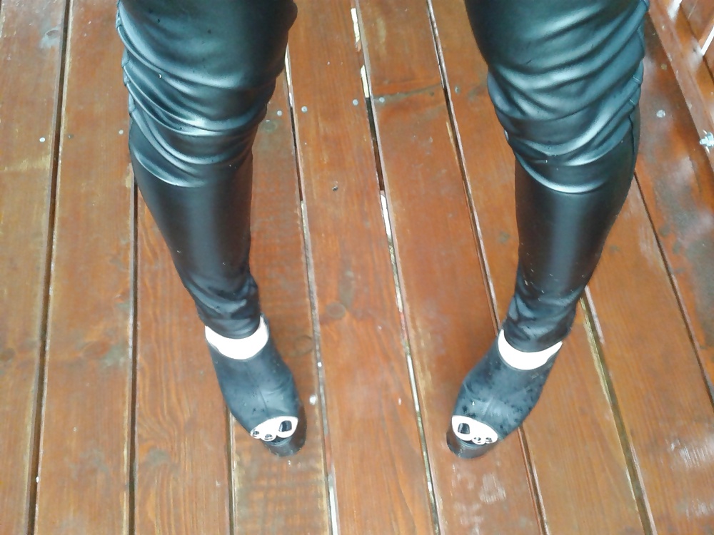 my black platform mules adult photos
