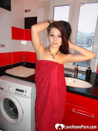 fooling around naked and washing my feet         