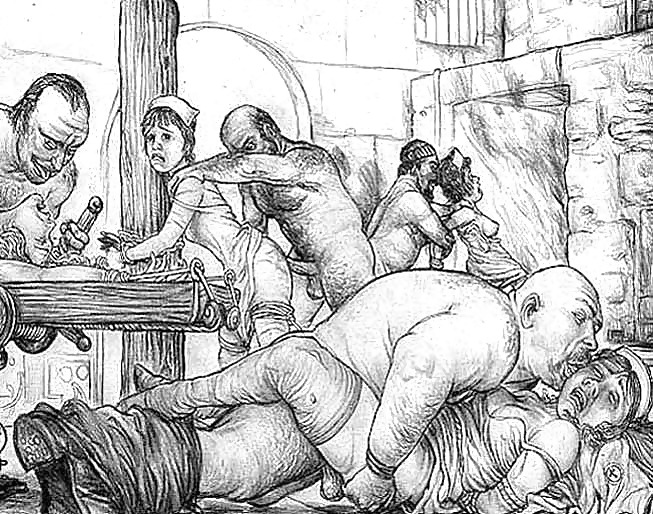 Nude retro torture fisting