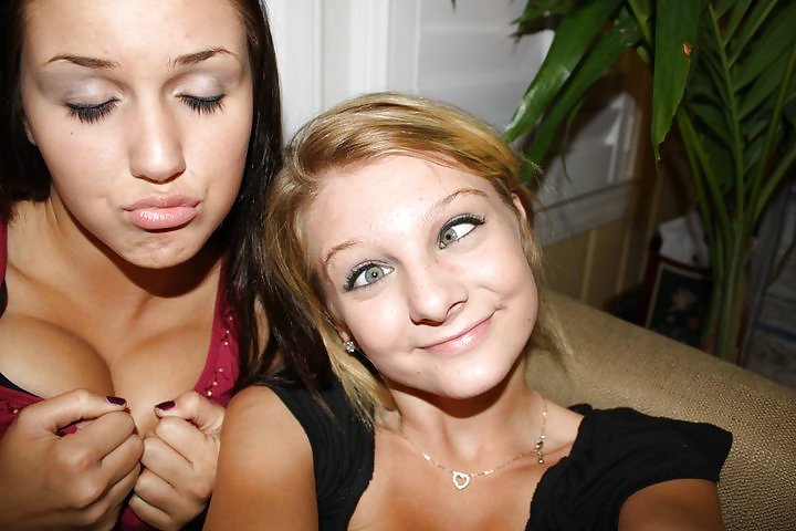 Cute Teens Making Silly Faces adult photos