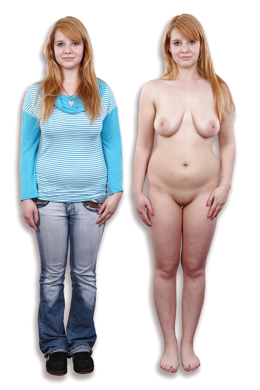 Girls Clothed and Unclothed 2 adult photos