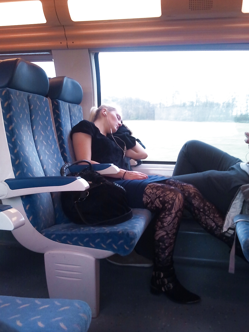 nice girl in train adult photos