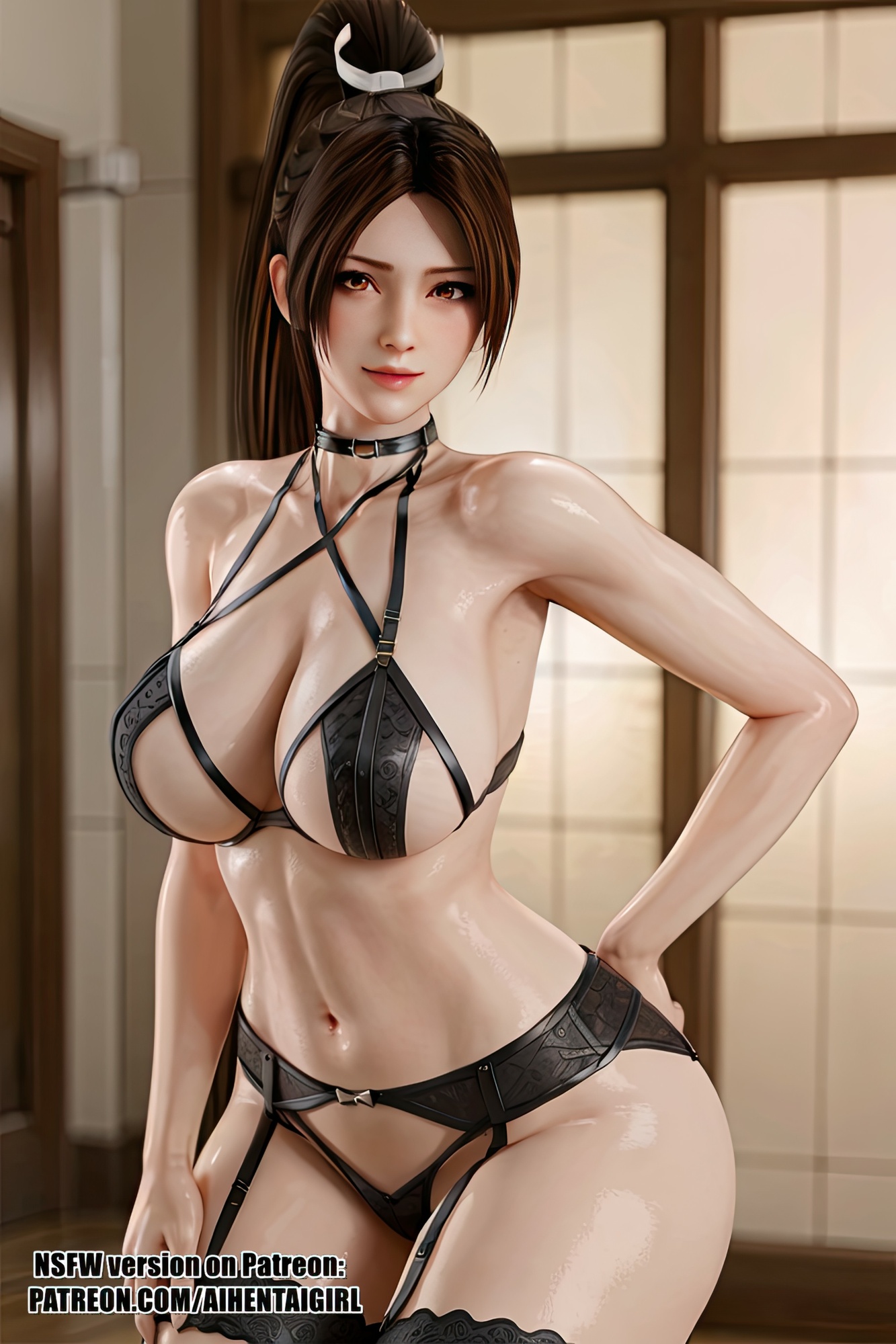 Mai Shiranui Sexy Lingerie Office Lady 18 Pics Xhamster 