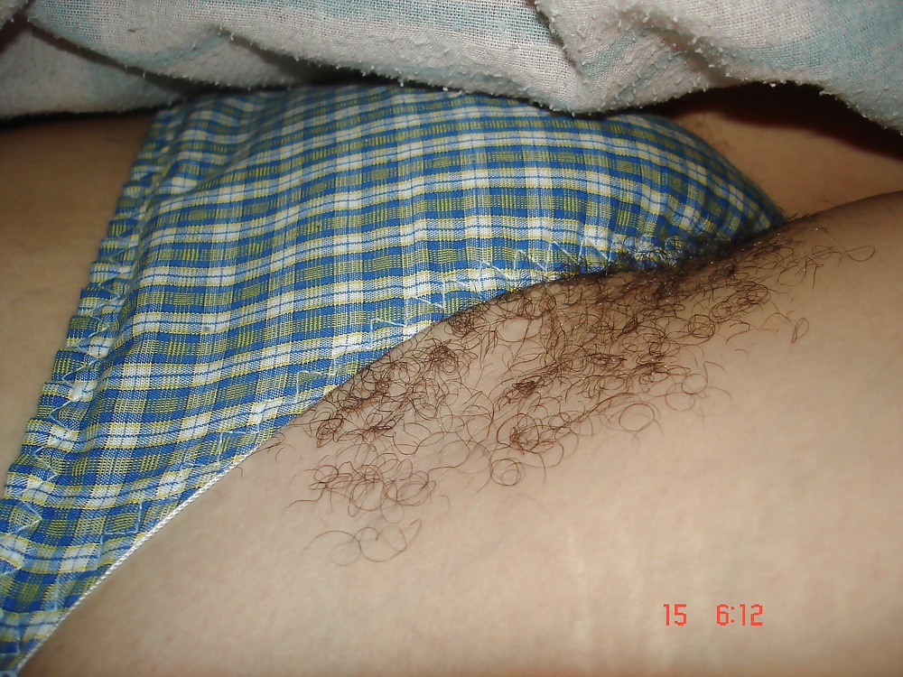 Hairy panties 2 - More hairy pussy overflowing adult photos