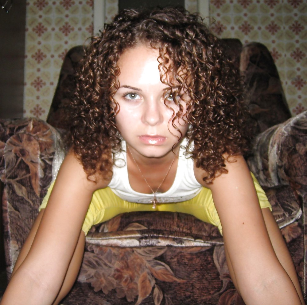 Curly Hair Brunette adult photos