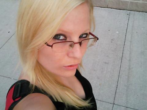 Stolen- Blonde Slut With Glasses adult photos