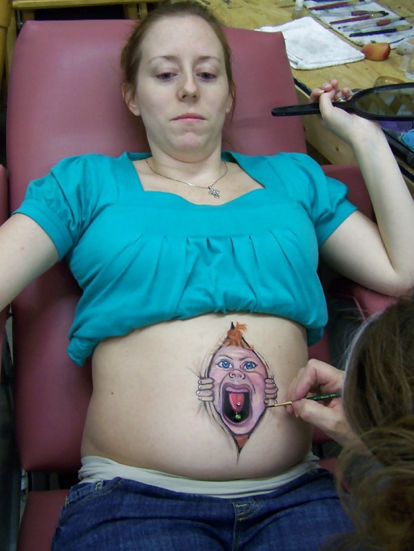 Body Art Pregnant adult photos