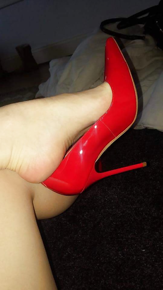 Patent Red Heels adult photos