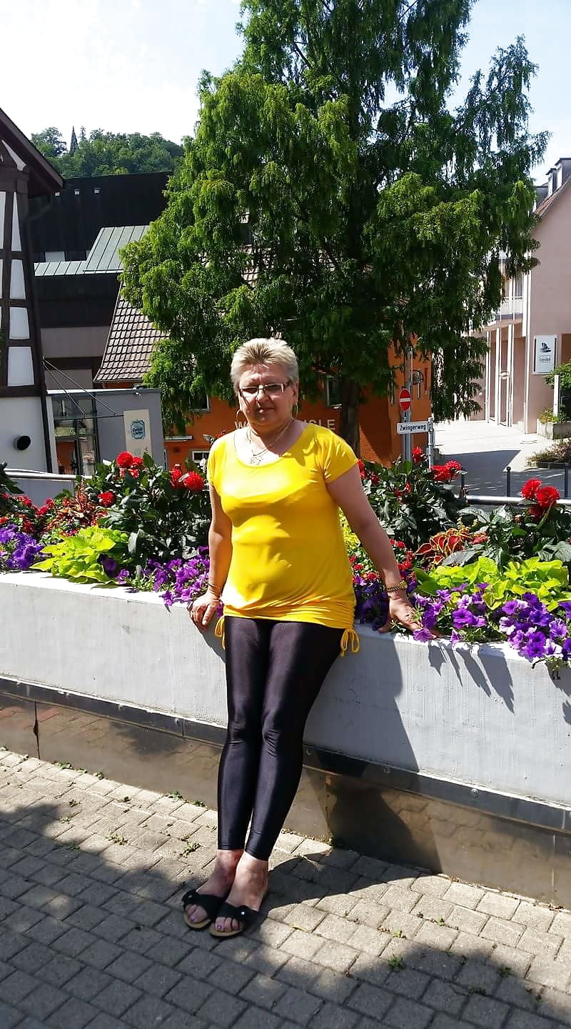 Granny in leggings adult photos