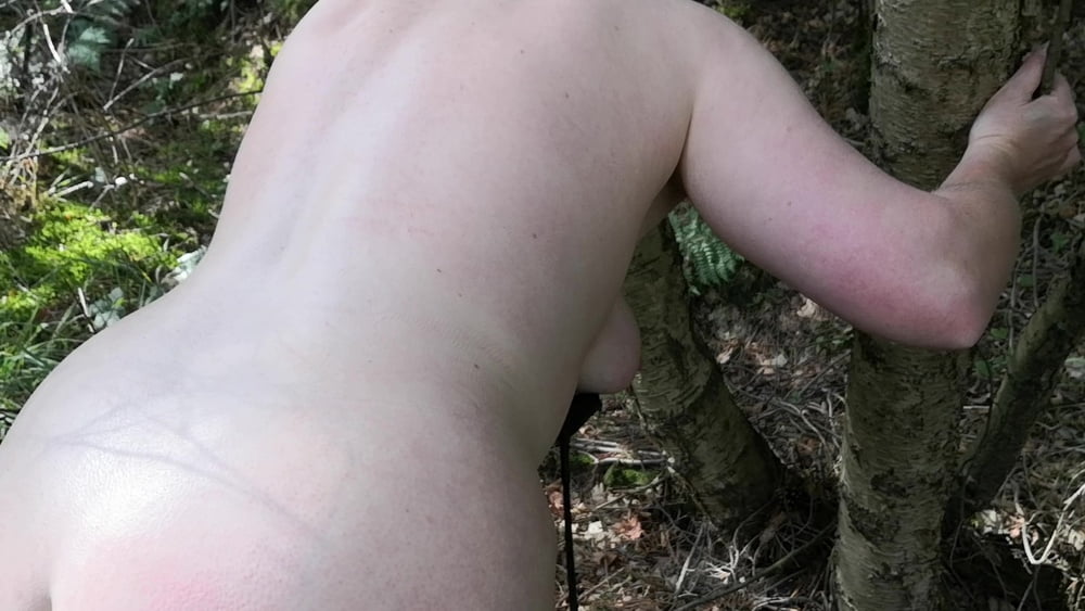 Naked Tits and Ass whipping in woods - 44 Pics 