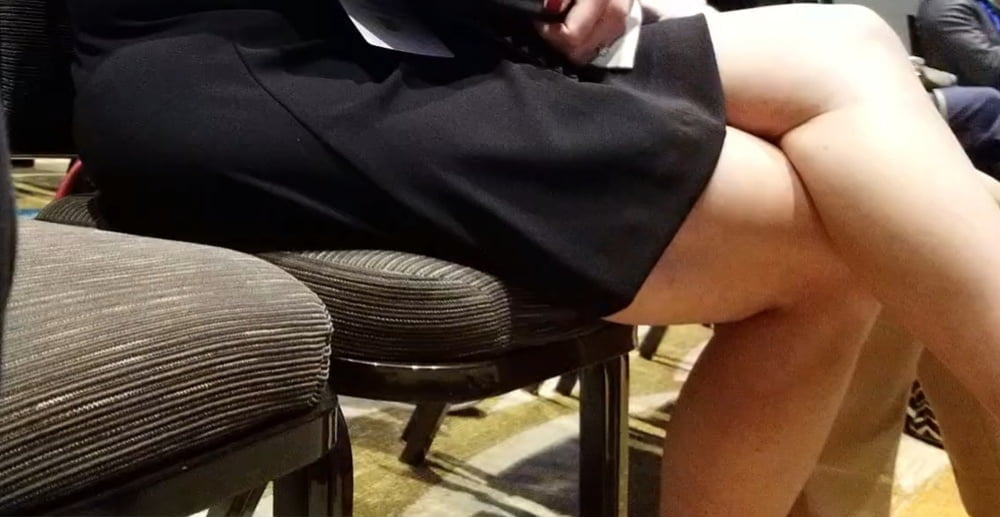 See And Save As Candid Voyeur Sexy Legs Black Skirt And