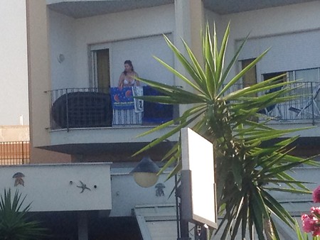 hotel balcony voyeur