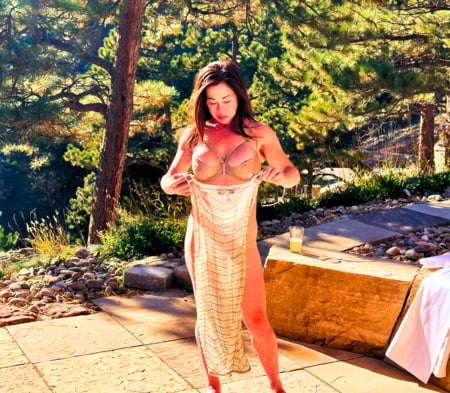 asian milf au natural with lovely tits         