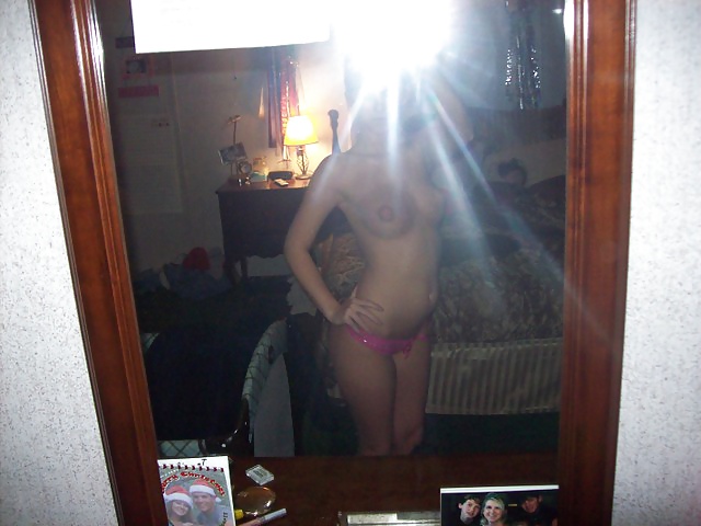 blonde teen selfshot mirror adult photos