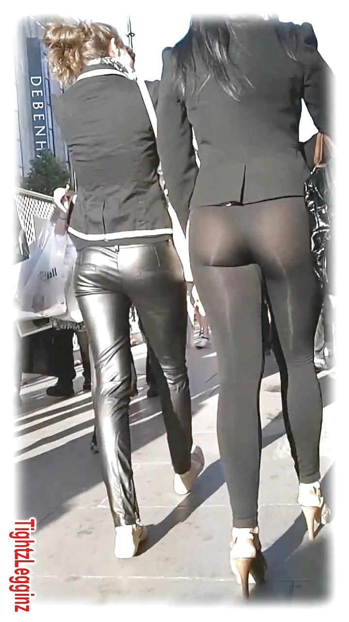 Candid young slut : transparent legging II adult photos