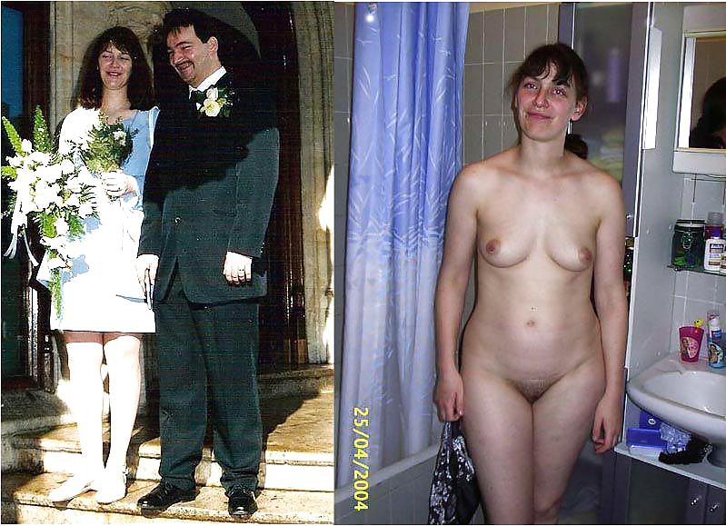 Real Amateur Brides - Dressed & Undressed 7 adult photos