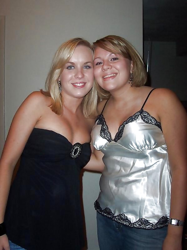 2 or more girls in various Satin clothing adult photos