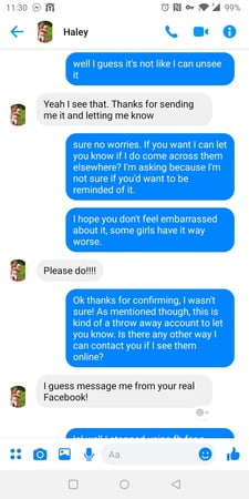 haley stedeford is always exposed         