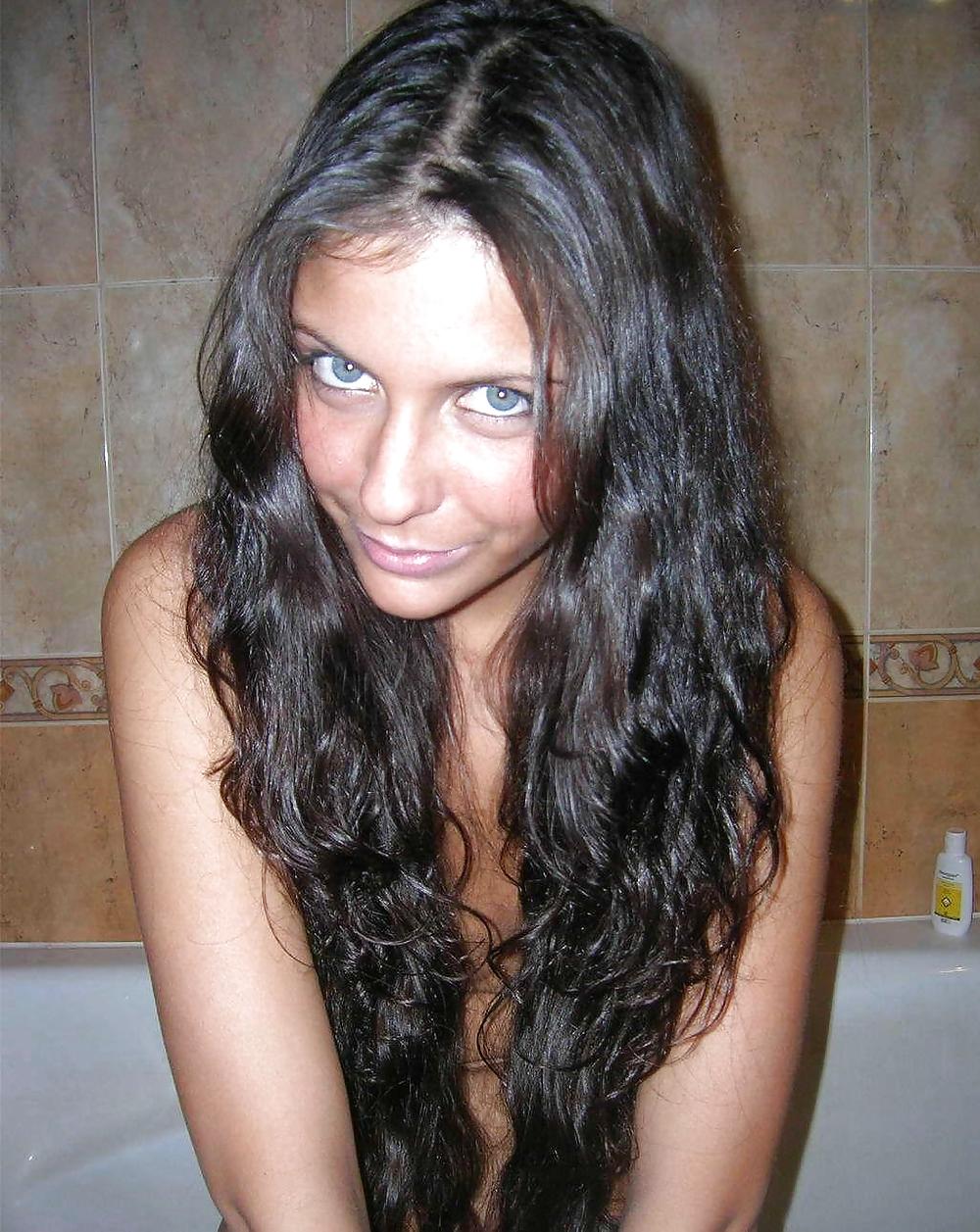 Brunette in the Shower adult photos