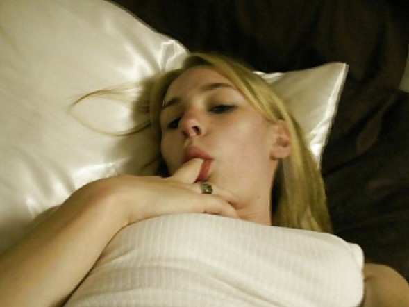 Shy blonde teen is a real slut in private adult photos