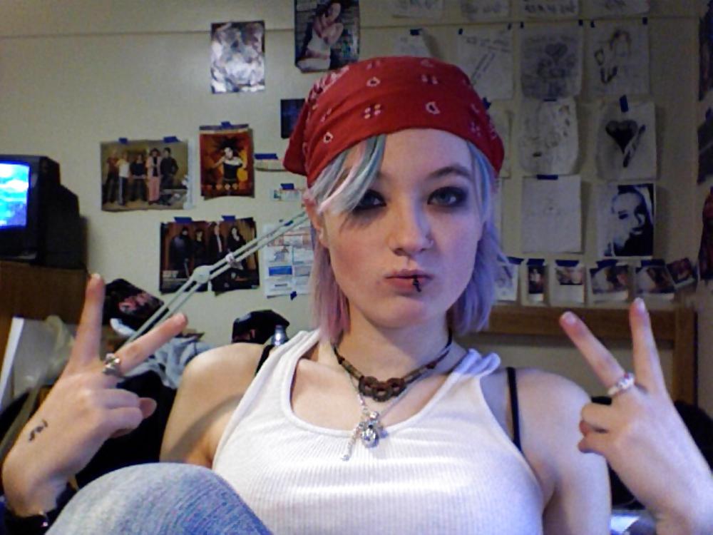 Stolen Pics - Busted Emo Slut Part 2 adult photos
