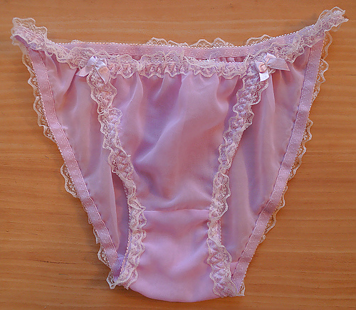 Panties from a friend - pink adult photos