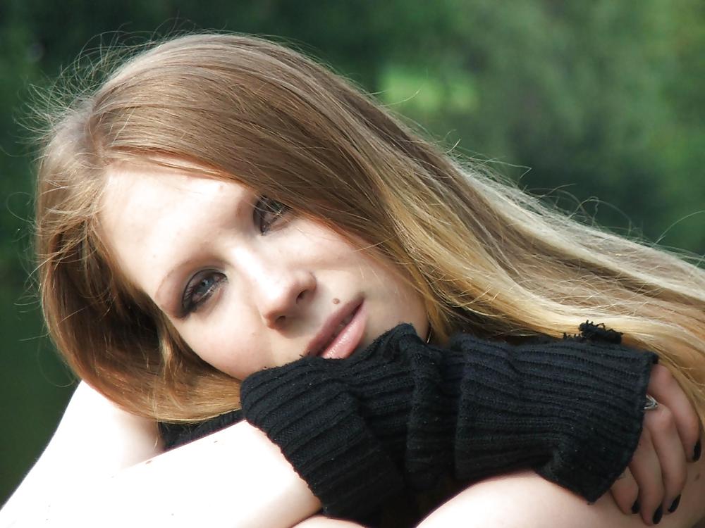Sexy Blonde German Gothic Teen adult photos