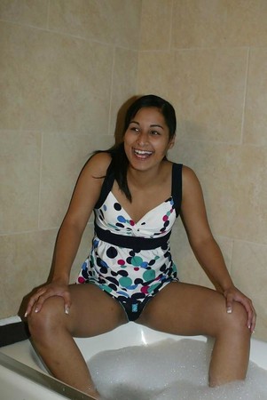 Indian girl in shower