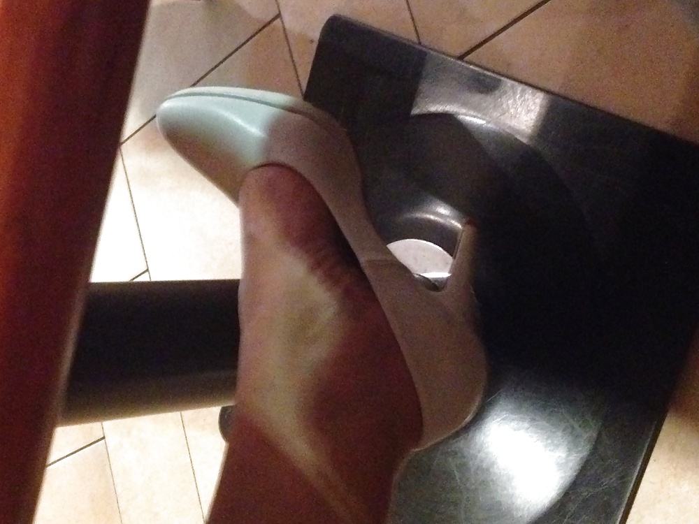 german horny slut wife - wearing heels not at home adult photos
