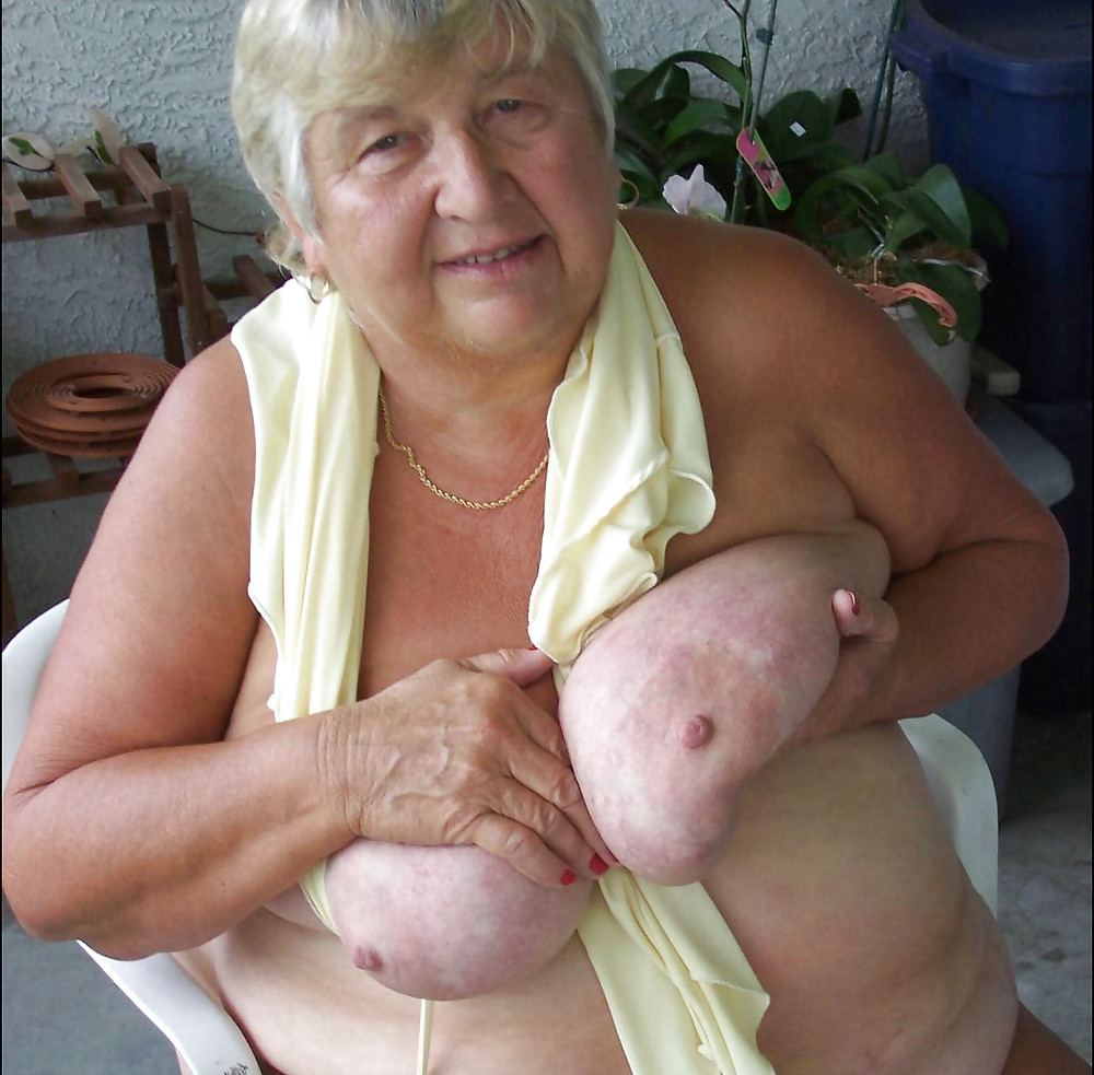 Grandma with saggy tits. adult photos