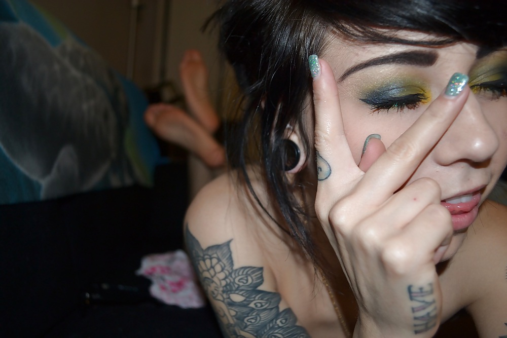 unknown pretty tatooed girl adult photos