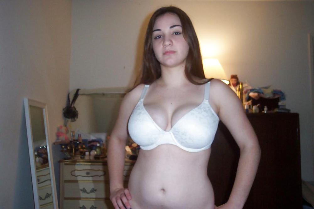 Young student loves her natural boobs - N. C. adult photos