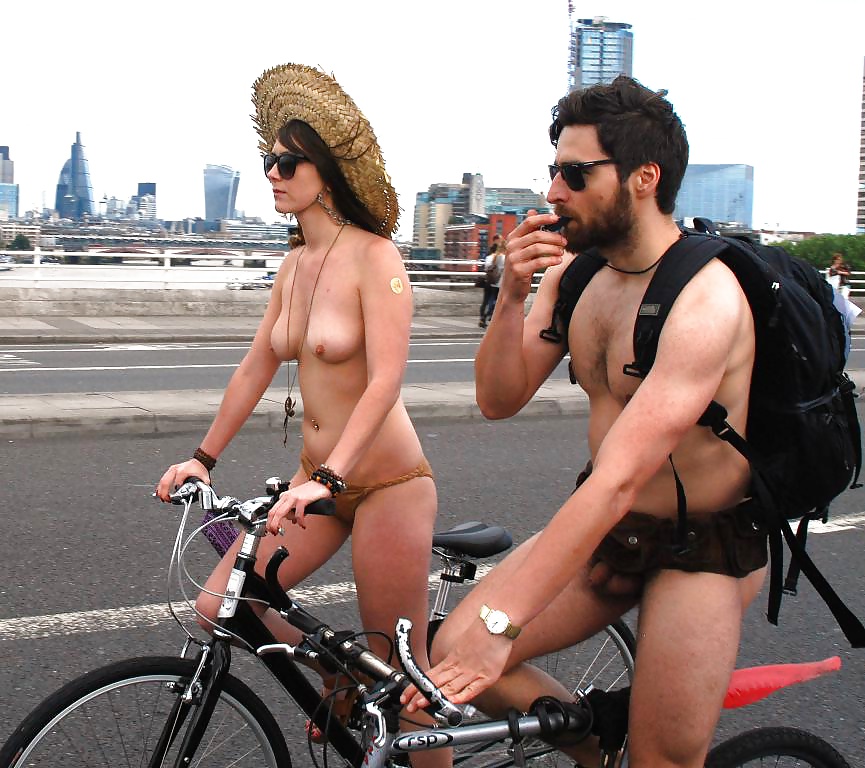 Naked bike ride cycling showing titis and pussies some cocks adult photos
