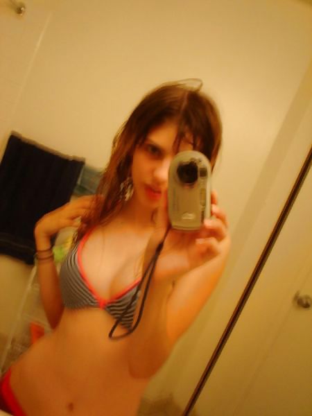 Skinny EMO selfshot and close up adult photos