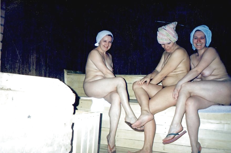 Russian sauna - amateurs mixed 2 adult photos