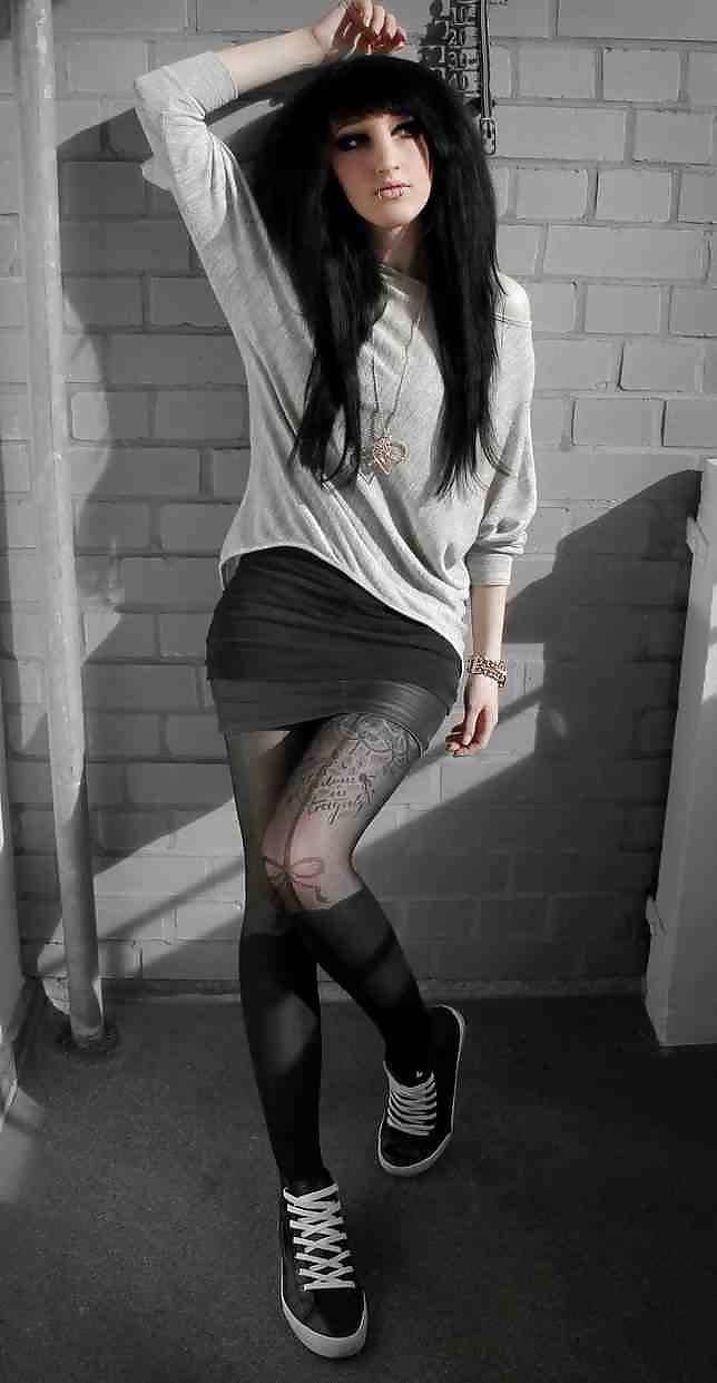 sexy little emo chick adult photos