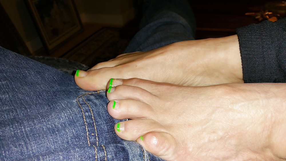 My favorite pedicure from my wife leads to a footjob adult photos