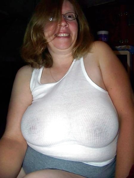 Braless in white shirt 5. adult photos