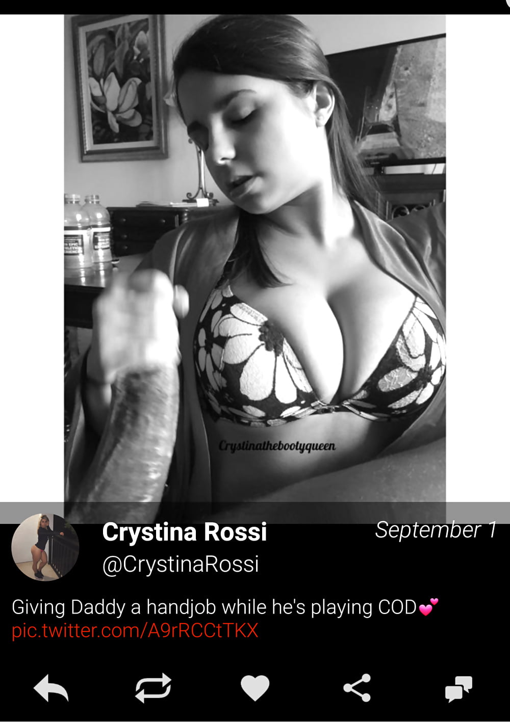 Crystina the booty queen twitter