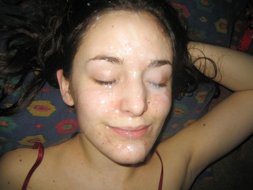 Exposed:  Cute Girlfriend Gets Facialized adult photos